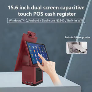 15,6 pulgadas Android/Windows I5 4th/5th Gen 8GB RAM 256GB WiFi Pantalla dual Pantalla táctil única Rotación POS Máquina Negro 1 año - Product Image 3