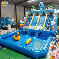 Château gonflable commercial WODI de qualité supérieure en PVC de 0,55 mm, château gonflable aquatique pour enfants et adultes, certifié CE/UL.