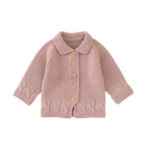 Boutique de vêtements pour bébés Vêtements pour enfants Vêtements doux pour enfants Pull à manches longues avec bouton Cardigan Automne Hiver Sueter De Bebes - Product Image 1