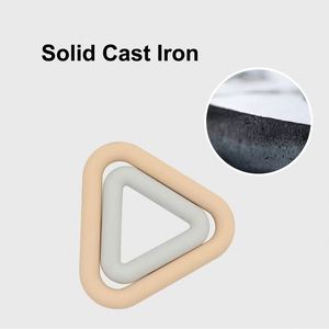 Ensemble d'haltères triangulaires en caoutchouc et fonte 10 LB unisexe, poids libres réglables, Power Ring, accessoires de fitness pour la musculation des bras à domicile - Product Image 2