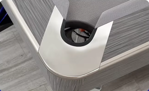 Bàn bida đá phiến hiện đại chuyên nghiệp 8ft 9ft, gỗ nguyên khối, giá rẻ, xuất xưởng trực tiếp, hệ thống trả bóng tự động, mặt da - Product Image 4