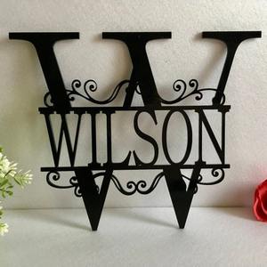 Letreros de metal de decoración de hierro personalizados para señalización de patio personalizados de una pieza - Product Image 3