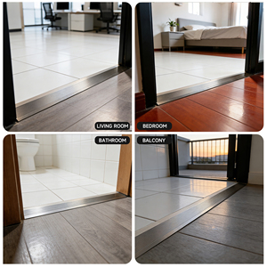 Rampe <span class=keywords><strong>de</strong></span> <span class=keywords><strong>seuil</strong></span> d'escalier moderne antidérapante en alliage d'aluminium à profil bas, bande <span class=keywords><strong>de</strong></span> transition réductrice à visser, protection <span class=keywords><strong>de</strong></span> bord <span class=keywords><strong>de</strong></span> <span class=keywords><strong>porte</strong></span> et <span class=keywords><strong>de</strong></span> joint - Product Image 5