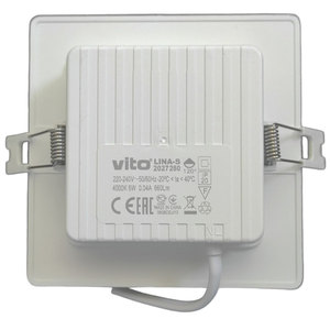 แผงไฟ LED แบบฝังทรงสี่เหลี่ยม 110x110 มม. 6 วัตต์ 6000K แสงเย็น - Product Image 2