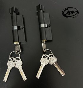 Cheap Single Open Aluminum-coated Zinc Black Interior <strong>Door</strong> Lock Cylinder with <strong>Knob</strong> and 3 Keys - Product Image 5
