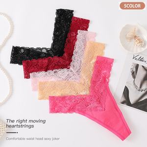 Tanga de Encaje de Alta Calidad al por Mayor, Ropa Interior de Bikini para Mujer, Tanga Sexy con Espalda en T, Lencería sin Costuras, Bragas, Ropa de Mujer. - Product Image 3