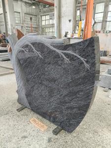 <span class=keywords><strong>Prix</strong></span> d'usine, arbre en granit bleu des Bahamas avec <span class=keywords><strong>gravure</strong></span> pour cimetière, design avec pierres tombales - Product Image 2