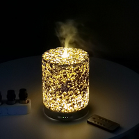 Usine En Gros Base En Bois Terrazzo Aroma Diffuseur 200ml Diffuseur D'huile En Céramique Ultrasonique Terrazzo Diffuseur D'huile Essentielle