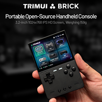 Console de jeu portable Trimui Brick 64G/128G avec écran, système Linux, fabrication CNC de précision, corps entièrement métallique