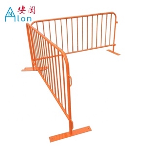 Barrières de contrôle des foules en acier galvanisé et revêtu de PVC, barricades piétonnières, pieds détachables, clôture écologique et imperméable, matériel - Product Image 2