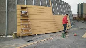 <span class=keywords><strong>Panel</strong></span> Dinding Eksterior Cladding Fiber <span class=keywords><strong>Cement</strong></span> Bertekstur Kayu Berkualitas Tinggi 3000mm - Product Image 2