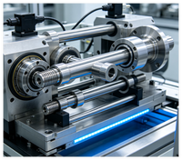 Manchon de cylindre fileté en aluminium usiné CNC, pièces de tige tubulaire creuse usinées avec précision sur mesure