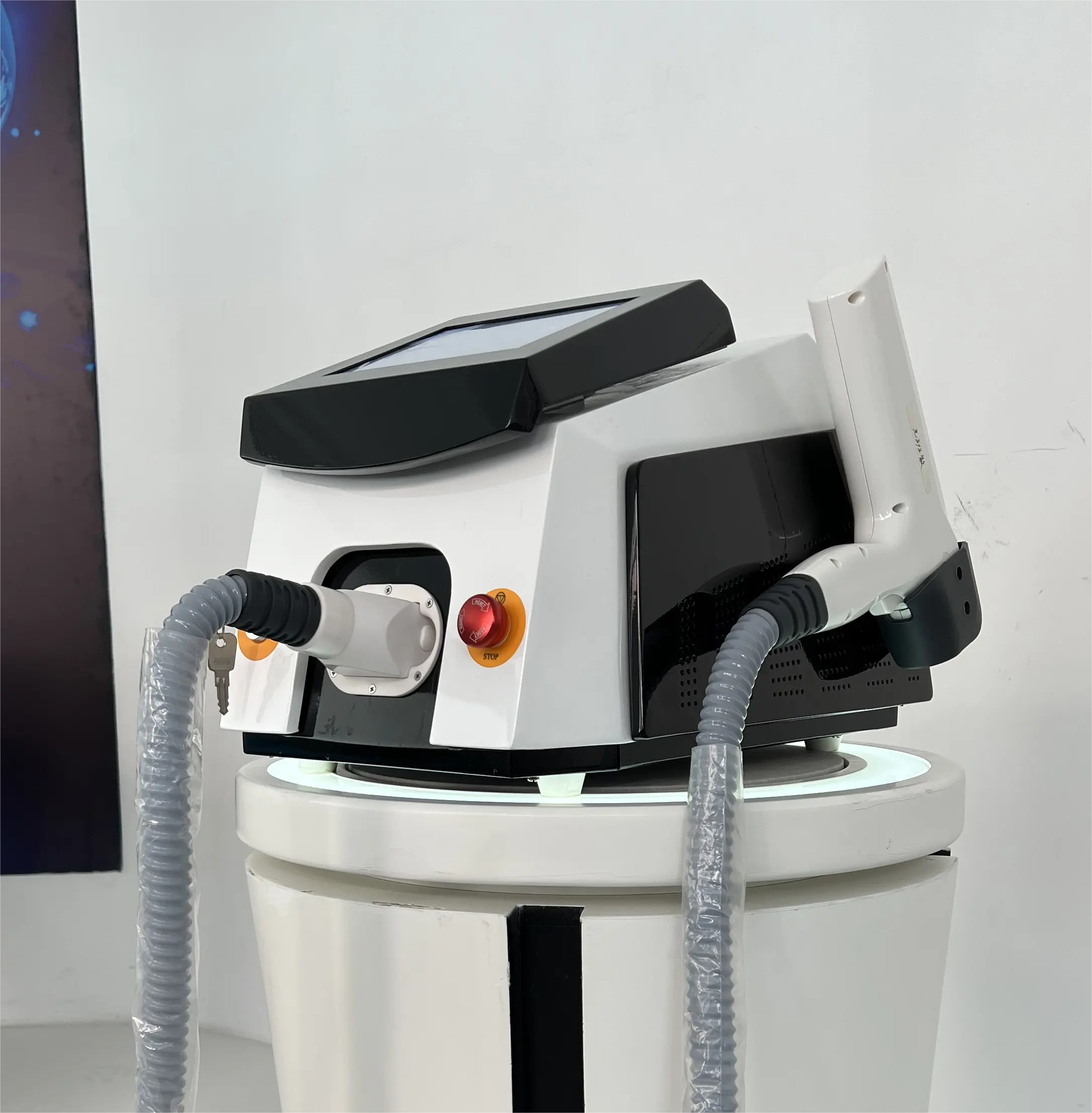 1064nm /532nm testa per q switched nd yag laser q switched e yag tonificatrice facciale laser