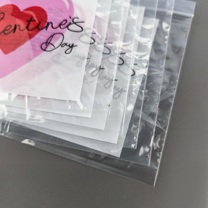 Custom <strong>Printed</strong> <strong>Clear</strong> Zipper Bag Reusable Resealable PE Gift Packaging with Gravure <strong>Printing</strong> Environmentally Friendly - Product Image 4