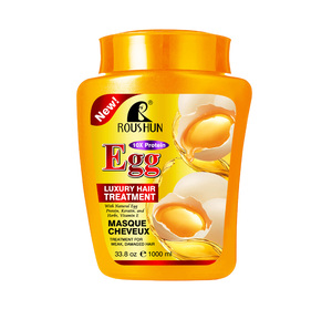 ROUSHUN Egg Luxury Hair Treatment 10X Protein Repair Damaged Hair Deep Nourishing Smoothing Hydrating Hair <strong>Masque</strong> 1000ml - Product Image 1