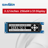 SER3.12-S 9PIN Pantalla Gráfica OLED de 3.12" 256x64 Blanca SSD1362 3.3V SPI I2C Módulo de Interfaz Paralela de 8 bits