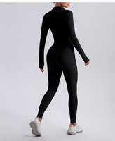 Combinaisons de sport pour femmes à manches longues, bodycon, pour la gym, le fitness, le yoga, de haute qualité, tendance