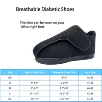 Chaussures de soutien unisexe pour fracture à usage hospitalier, fermeture auto-agrippante, empeigne ouverte, doublure respirante en tissu maillé 3D