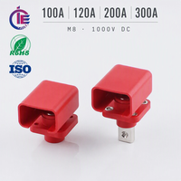 Borne de connexion pour système de stockage d'énergie solaire, bloc de jonction de batterie 120A 150A 200A 250A, barre omnibus à goujon M8, connecteurs ESS, borne de puissance