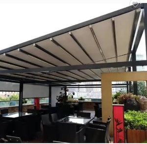 Tendalino motorizzato moderno pergolato leggero con struttura in alluminio per esterni tenda da sole a scomparsa - Product Image 4