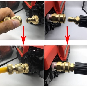 Water Hose Connectors Garden Hose Disconnect 3/4" Solid Brass <b>Quick</b> <b>Connector</b> Garden Hose <b>Quick</b> Connect Fitting Set - Product Image 5