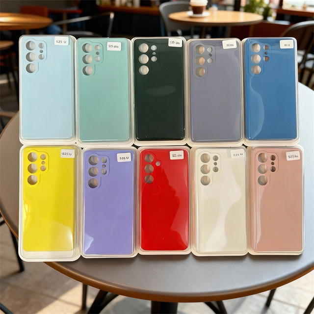 Silicone Protective Cases for samsung Mobile Phone S25 S24 S23 S22,for iphone 14 15 16 17 Pro Max Recycled Silicone Phone Cases