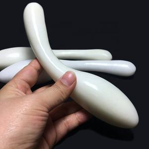 Großhandel natürliche weiße Jade Massage Zauberstab Kristall Yoni Zauberstäbe Quarz <span class=keywords><strong>Dildo</strong></span> Kristall für Frauen - Product Image 2