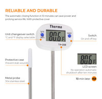 Thermomètre électronique de cuisine, avec écran numérique LCD, utilisé facilement,