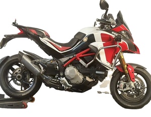 Terminale di Scarico Modificato Ad Alte Prestazioni in Acciaio Inox, Titanio e Fibra di Carbonio per <span class=keywords><strong>Ducati</strong></span> <span class=keywords><strong>Multistrada</strong></span> 1260, Vendita Diretta dalla Fabbrica - Product Image 1