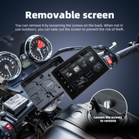 EKIY layar sepeda motor 6.2 inci, Carplay sepeda motor portabel navigasi otomatis Android nirkabel Moto Carplay