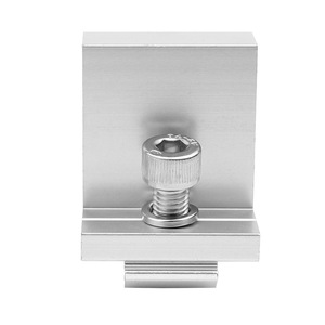 Soporte de montaje solar, abrazadera de aluminio con tornillo y arandela para instalación de paneles fotovoltaicos - Product Image 1