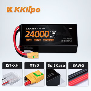 סוללת ליתיום-פולימר KKLIPO 300Wh/kg בעלת קיבולת גבוהה ועמידות לאורך זמן 24000mAh 12S לרחפנים, סוללת ליפו 12 תאים 32000mAh - Product Image 3