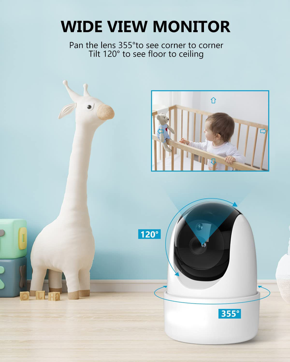 3.5inch amazon pan/tilt video cheap good quality Baby Monitor
