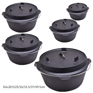 Casserole hollandaise en <span class=keywords><strong>fonte</strong></span> de qualité supérieure pour le camping, avec couvercle, <span class=keywords><strong>prix</strong></span> d'usine en Chine, 6QT - Product Image 2