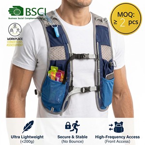 Gilet da Corsa Leggero Personalizzato con Striscia Riflettente a 360° per Uomo e Donna, Ideale per Trail Running e Fastpacking - Product Image 1