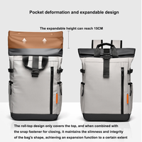 YOUK Sac à Dos d'Ordinateur Personnalisable Grande Capacité Extensible Étanche Multifonctionnel pour Loisirs et Voyage, Personnalisé avec Logo