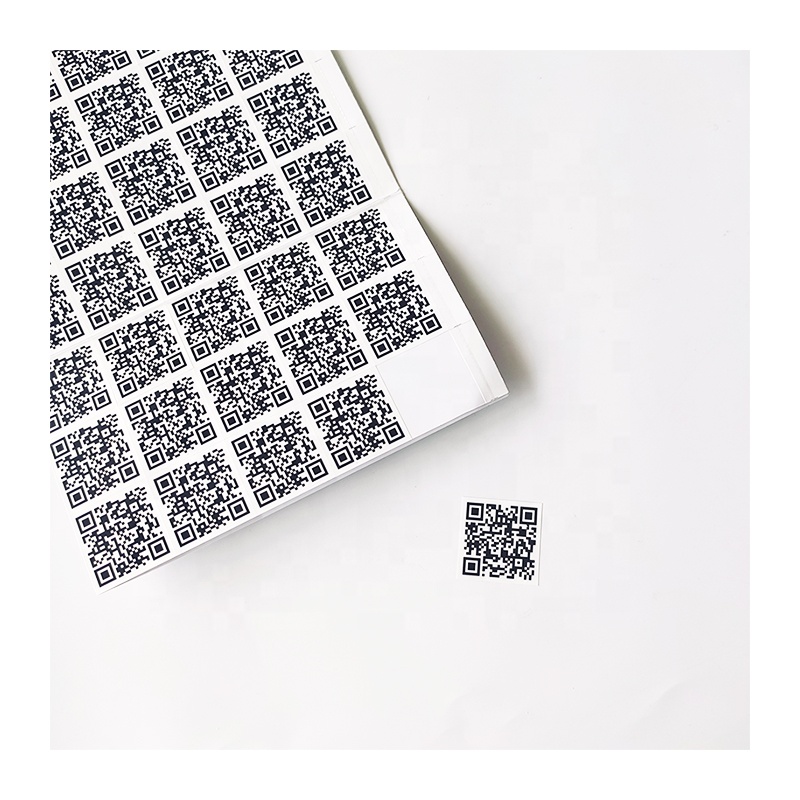 Custom Reusable Vinyl QR Code Stickers - Durable, Waterproof