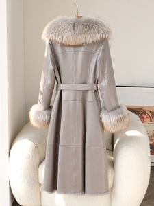 Chaqueta de Invierno 2023 para <span class=keywords><strong>Mujer</strong></span>, Chaqueta Larga con Cuello de Piel de Mapache, Abrigo Cálido, <span class=keywords><strong>Parka</strong></span> JT3249, en Oferta - Product Image 5
