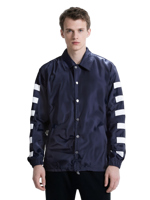 Veste de coach pour homme tendance, fine, logo personnalisé sur le devant, coupe-vent uni noir, grande taille