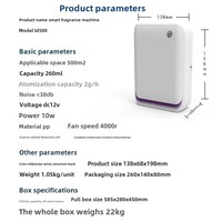 Machine de diffuseur de parfum commercial et domestique nouveau modèle intelligent pour prise électrique américaine compatible Bluetooth et WiFi