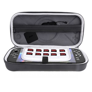 Nouvelle <span class=keywords><strong>Nintendo</strong></span> <span class=keywords><strong>Switch</strong></span> 2 de deuxième génération, étui de transport en EVA en forme de O, accessoire de jeu, boîte de rangement portable en cuir texturé, noir - Product Image 1