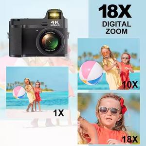 Videocámara Profesional Retro CMOS 4K HD con Zoom 18X, Tarjeta SD, Cámara Inteligente para Niñas, para Video <span class=keywords><strong>en</strong></span> <span class=keywords><strong>Vivo</strong></span> de Facebook - Product Image 4