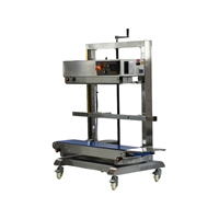 Machine de scellage verticale continue en acier inoxydable FR1100, scelleuse de sacs de qualité alimentaire, scelleuse thermique industrielle, scelleuse de sachets