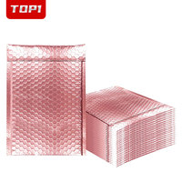 Ecológica envelopes acolchoados, metálicos, polymailer, embalagem, bolha, mailer, bolha, ouro rosa, personalizado, bolha mailer