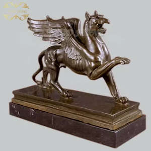 Venta Directa de Fábrica, Estatua de Grifo de Metal de Diseño Moderno y Alta Tecnología, Personalizada en Piedra Sólida, Arte y Coleccionable - Product Image 1