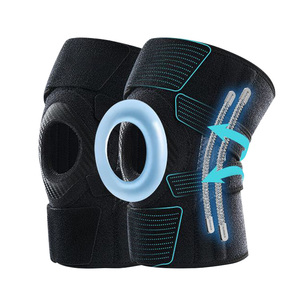 膝ブレース調節可能ヒンジ付き膝サポートプロフェッショナル高弾性圧縮ノンスリップ通気性サイドスタビライザー付き - Product Image 1