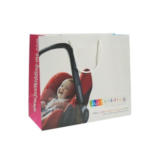 Logotipo personalizado impreso arte Sac En bolsa de compras de papel de bolsa de papel con <span class=keywords><strong>mango</strong></span> - Product Image 1