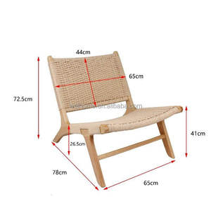 Sedia Relax/Sedia da Riposo in Legno Massello di Frassino e Rattan <span class=keywords><strong>Pierre</strong></span> Jeaneret - Product Image 5