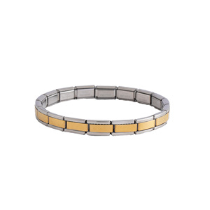 Bracelet modulaire en acier inoxydable de 7 mm pour femmes, design géométrique, bijoux de mode à combiner pour les jeunes - Product Image 3