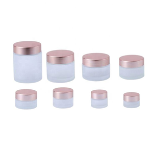 ขวดแก้วฝ้าสำหรับเครื่องสำอางพร้อมฝาอะลูมิเนียมสีโรสโกลด์ ขนาด 15 มล. 20 กรัม 50 มล. 10 กรัม 2 ออนซ์ สำหรับบรรจุครีม - Product Image 2